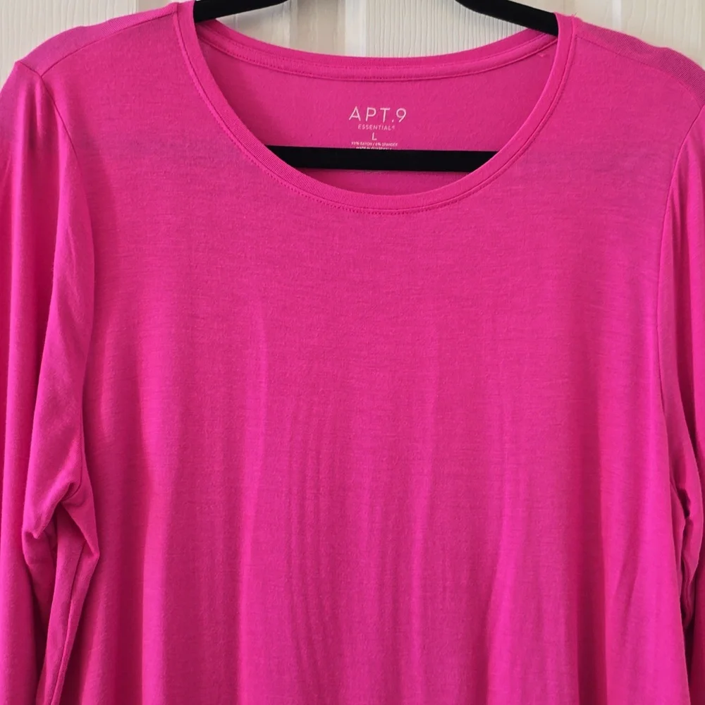 APT. 9 & A.N.A BRANDS WOMEN'S LONG SLEEVES T-SHIRT BUNDLE OF 4_4